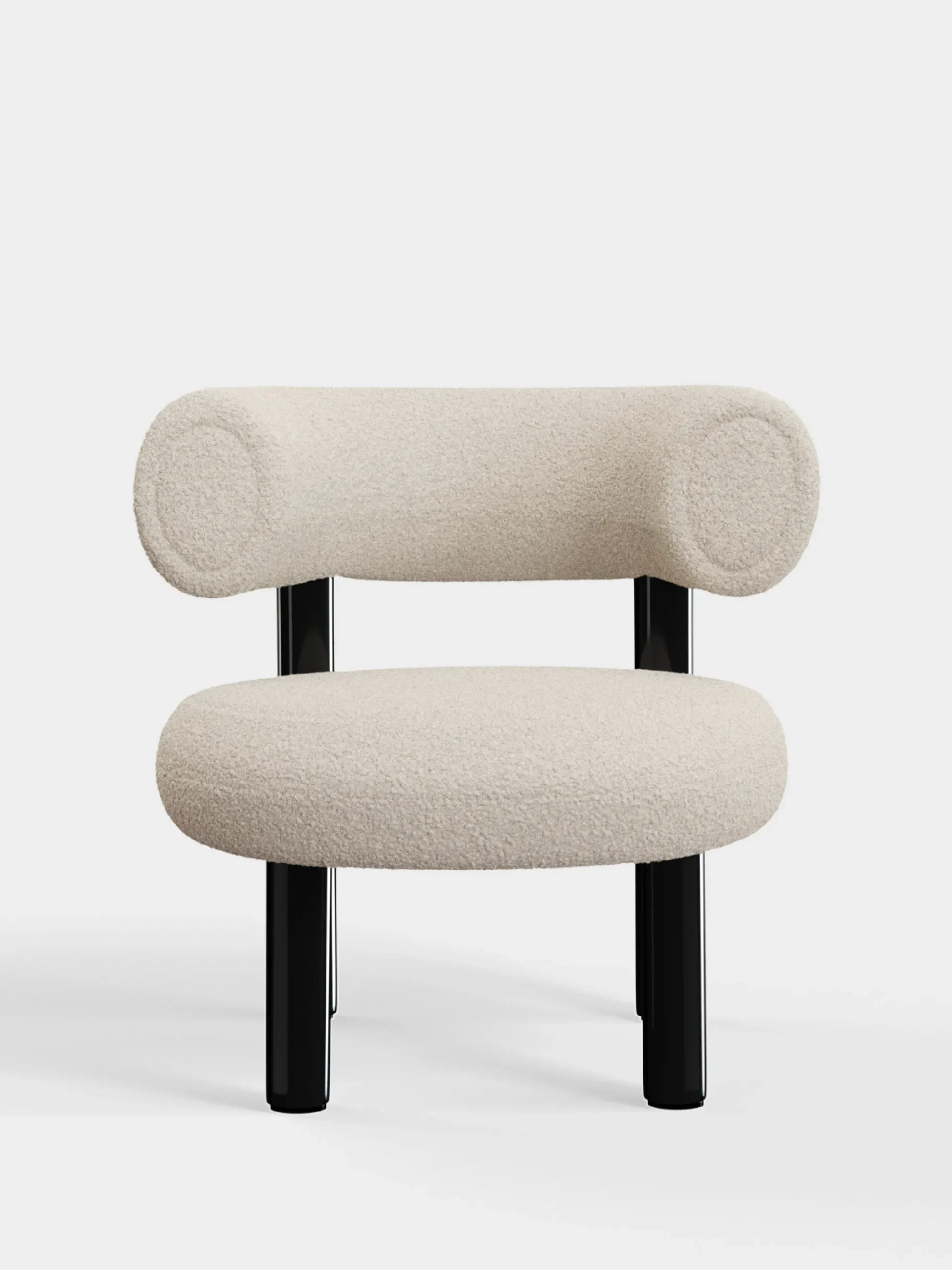Tom Dixon Lounge Chairs*Fat Black Steel Lounge Chair