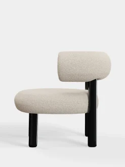 Tom Dixon Lounge Chairs*Fat Black Steel Lounge Chair