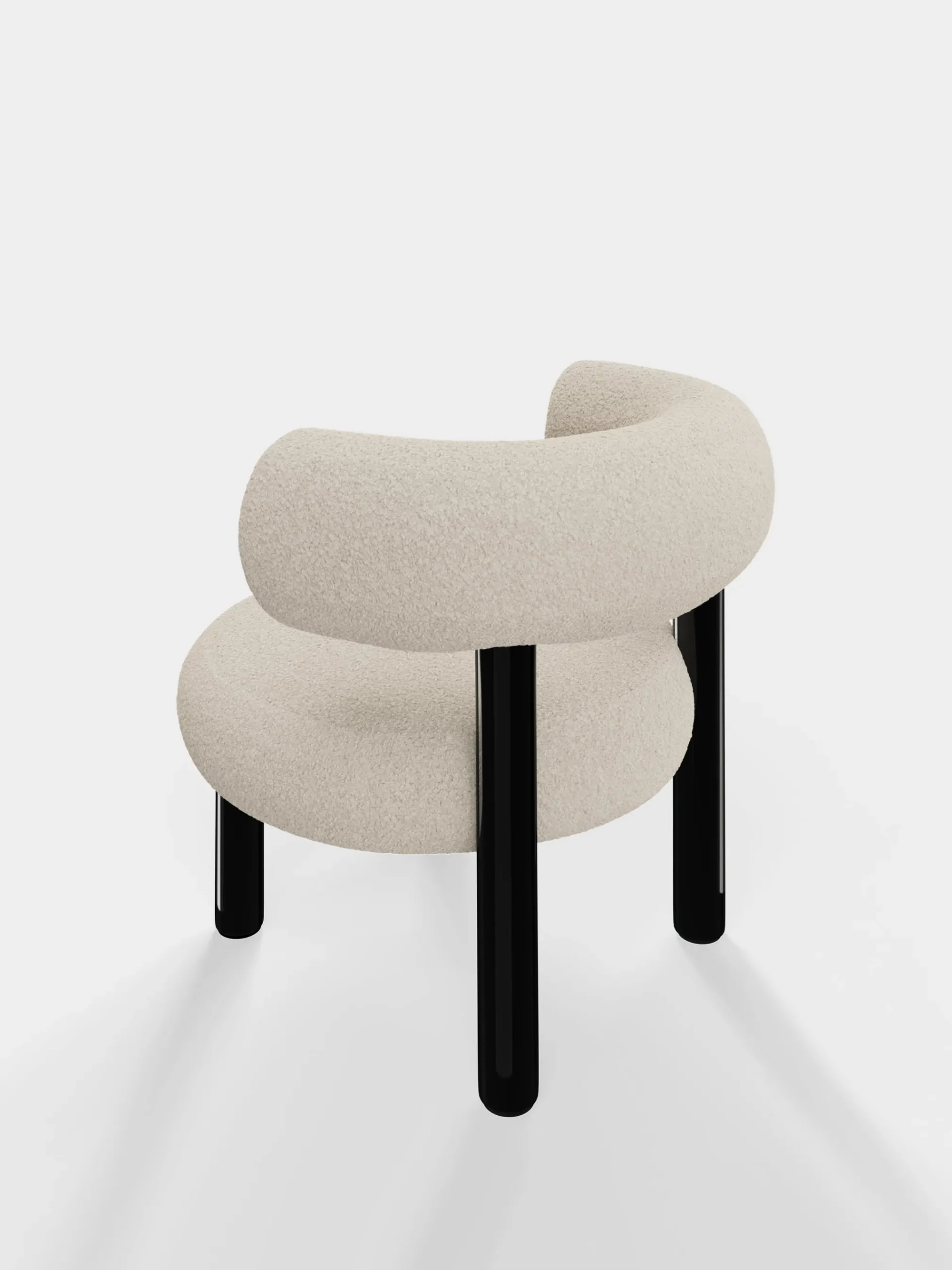 Tom Dixon Lounge Chairs*Fat Black Steel Lounge Chair