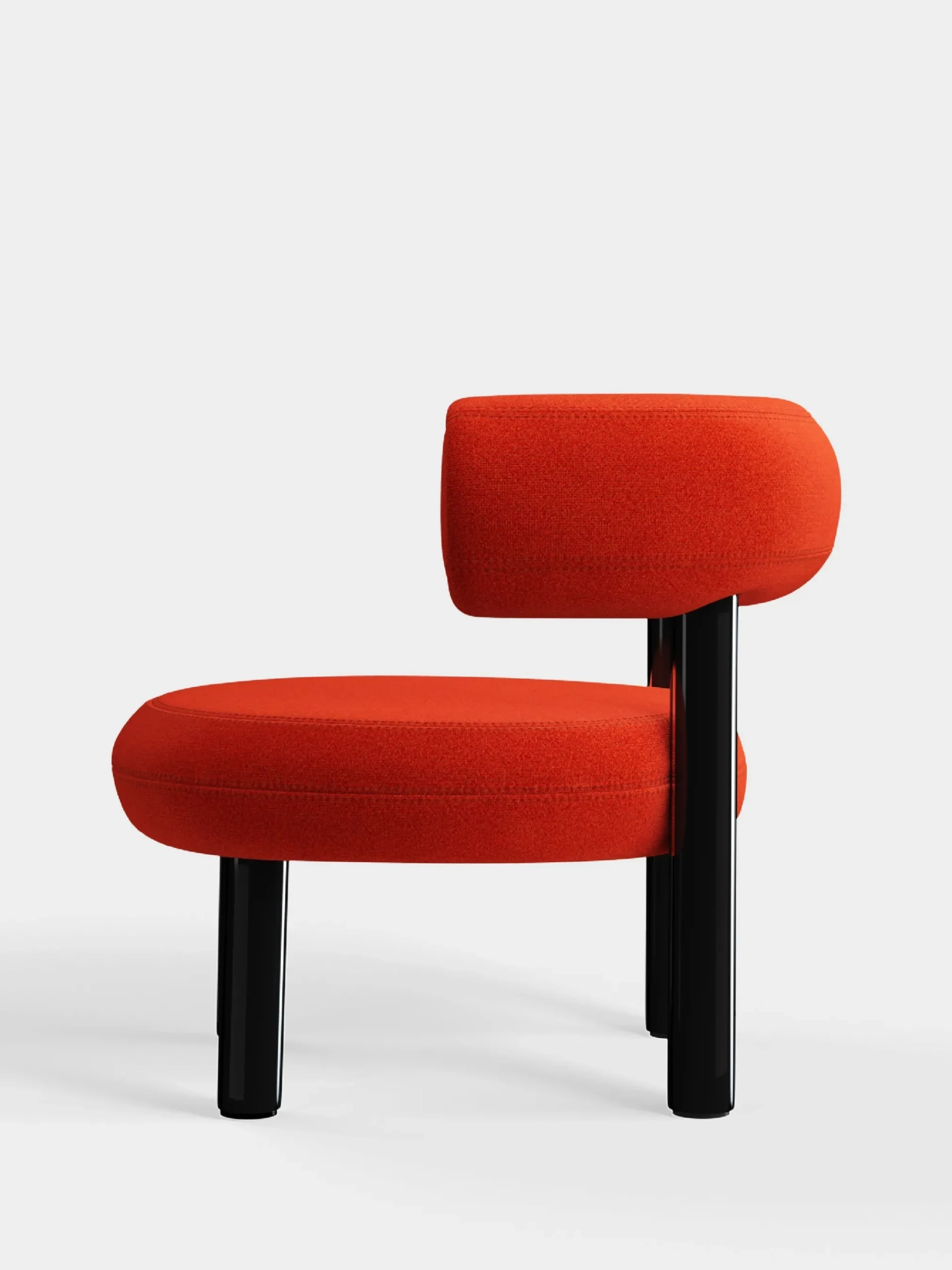Tom Dixon Lounge Chairs*Fat Black Steel Lounge Chair