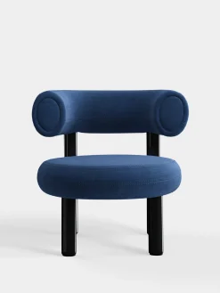Tom Dixon Lounge Chairs*Fat Black Steel Lounge Chair