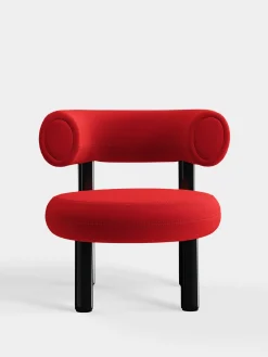 Tom Dixon Lounge Chairs*Fat Black Steel Lounge Chair