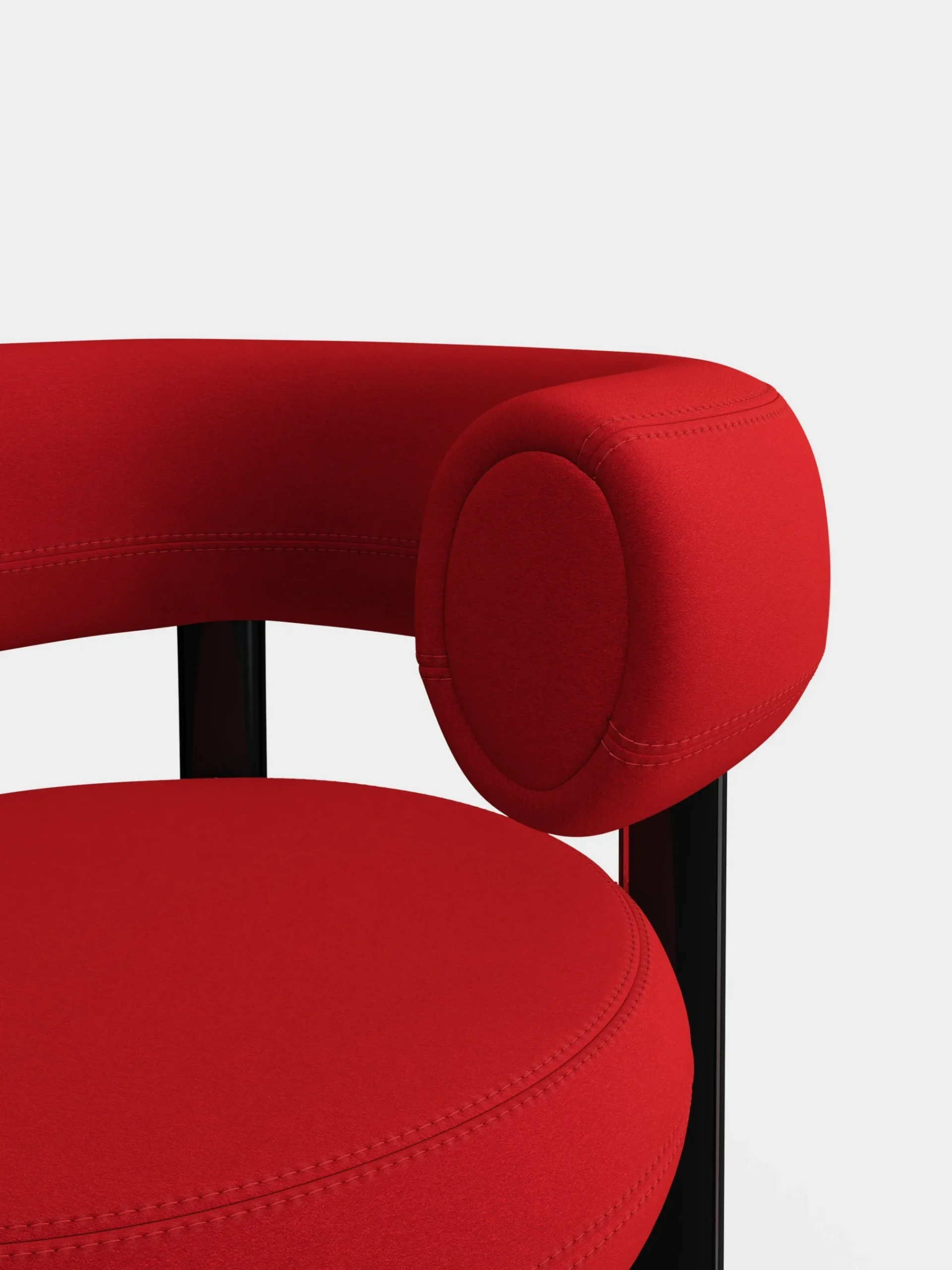 Tom Dixon Lounge Chairs*Fat Black Steel Lounge Chair