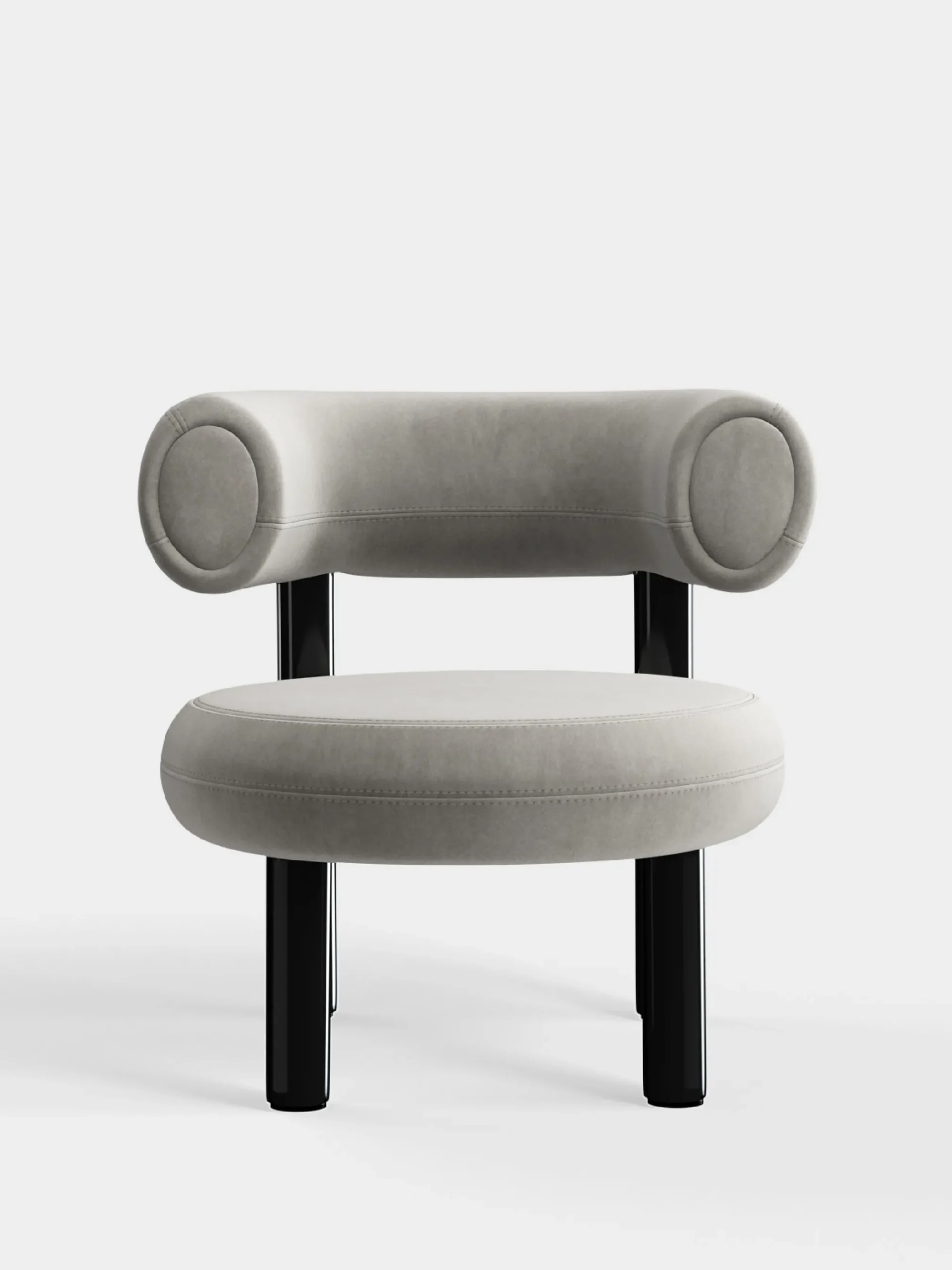 Tom Dixon Lounge Chairs*Fat Black Steel Lounge Chair