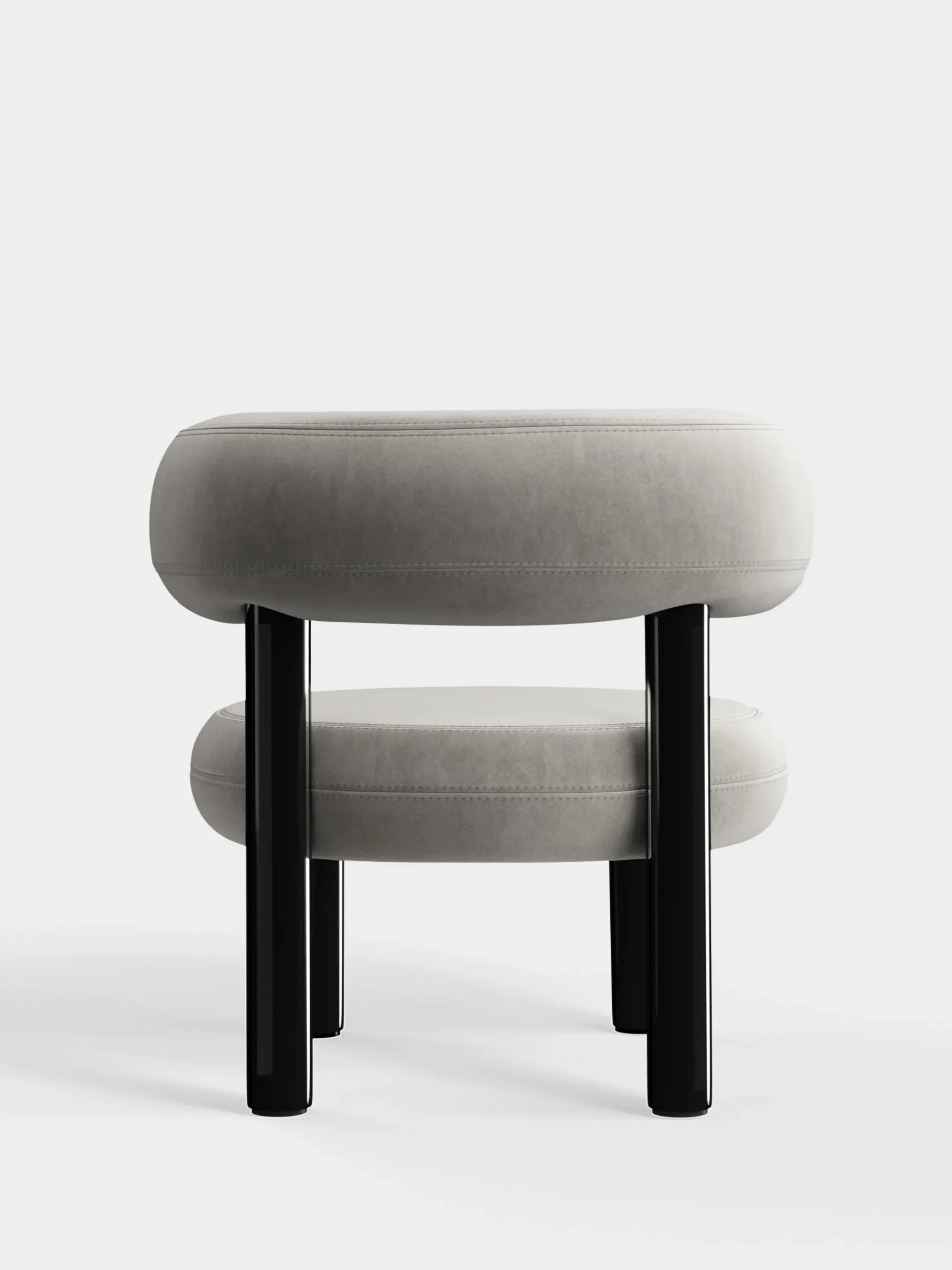 Tom Dixon Lounge Chairs*Fat Black Steel Lounge Chair