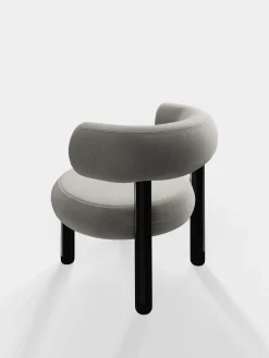 Tom Dixon Lounge Chairs*Fat Black Steel Lounge Chair