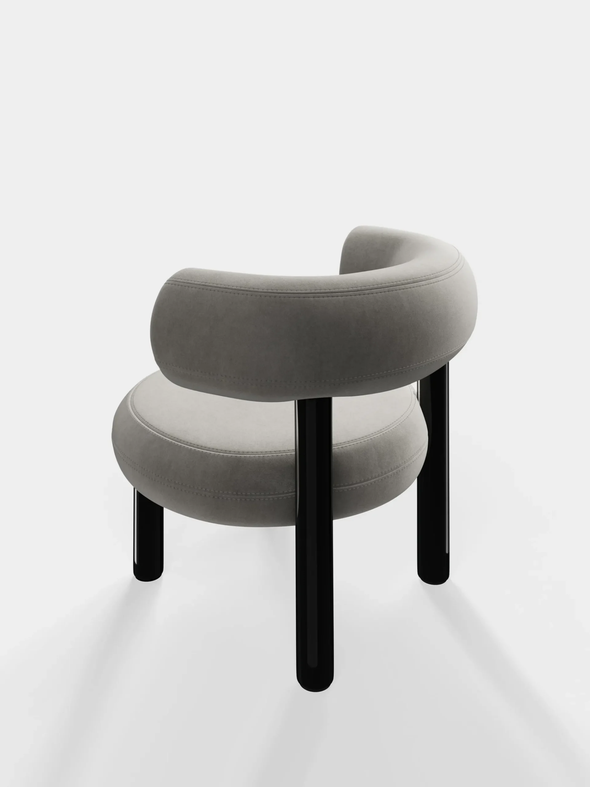 Tom Dixon Lounge Chairs*Fat Black Steel Lounge Chair