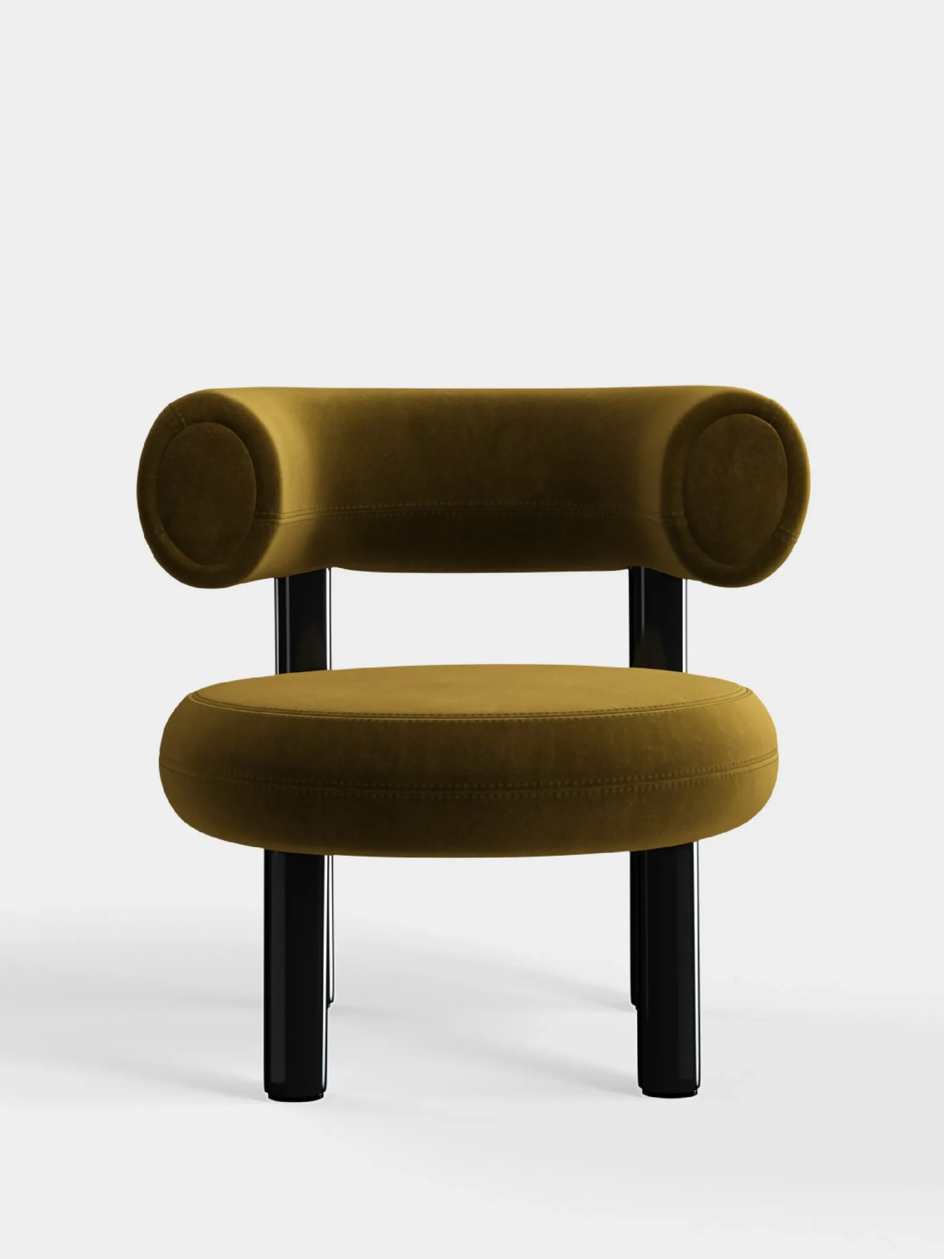 Tom Dixon Lounge Chairs*Fat Black Steel Lounge Chair