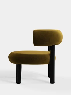 Tom Dixon Lounge Chairs*Fat Black Steel Lounge Chair