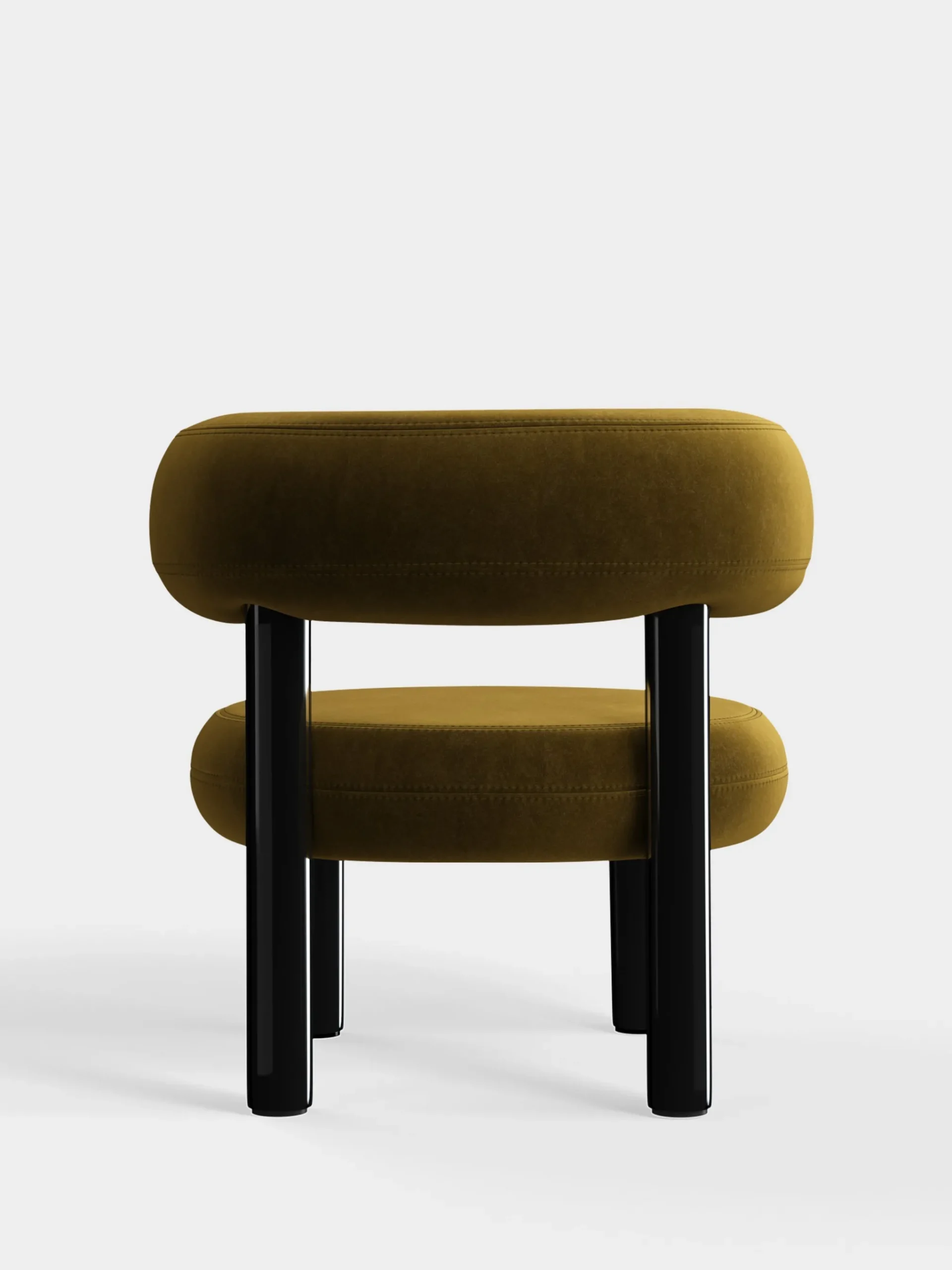 Tom Dixon Lounge Chairs*Fat Black Steel Lounge Chair