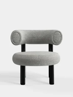 Tom Dixon Lounge Chairs*Fat Black Steel Lounge Chair