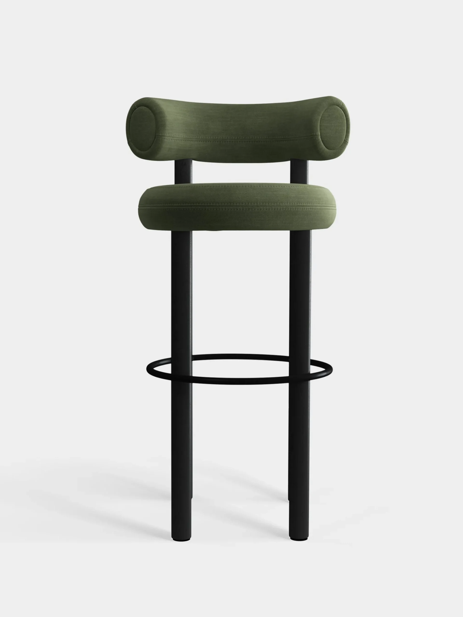 Tom Dixon Bar & Counter Stools*Fat Black Wood 75cm Bar Stool