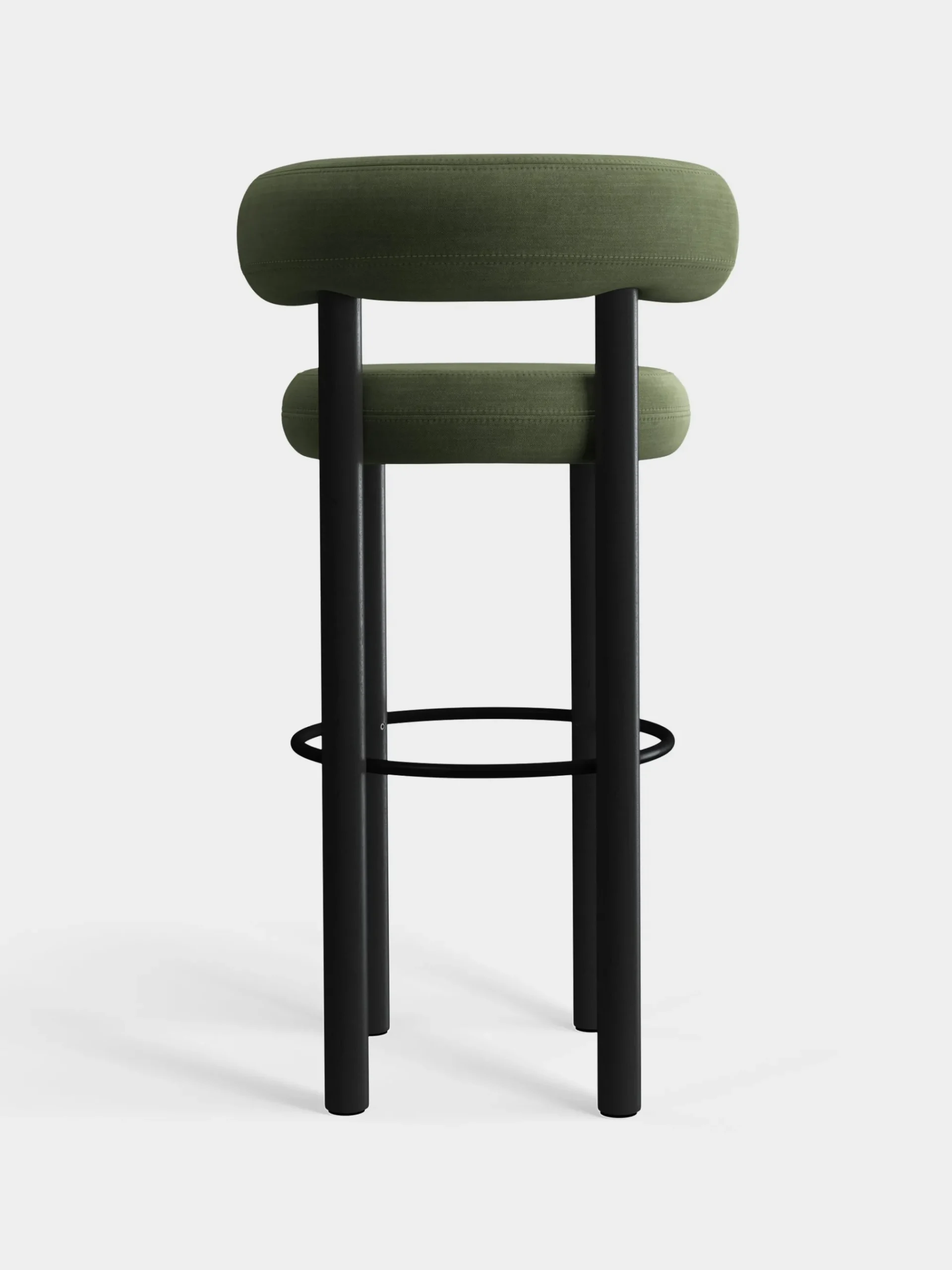 Tom Dixon Bar & Counter Stools*Fat Black Wood 75cm Bar Stool