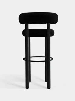 Tom Dixon Bar & Counter Stools*Fat Black Wood 75cm Bar Stool