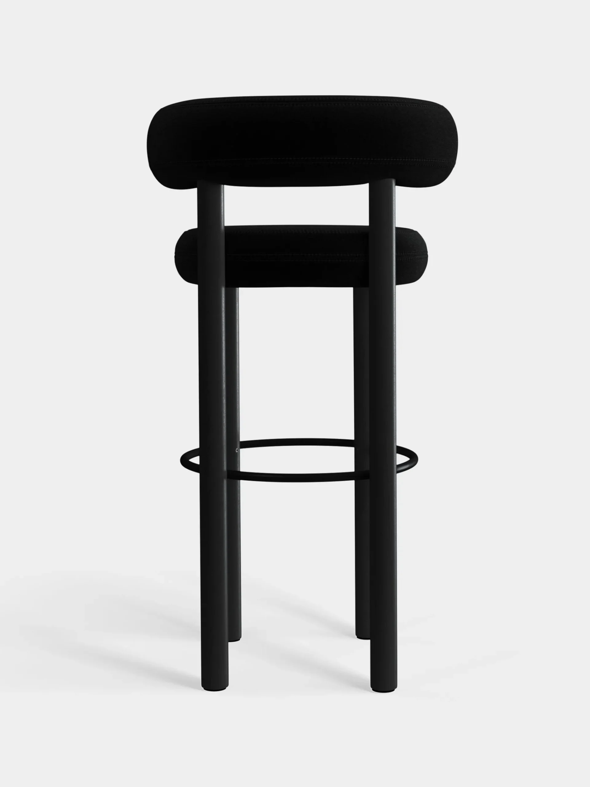 Tom Dixon Bar & Counter Stools*Fat Black Wood 75cm Bar Stool
