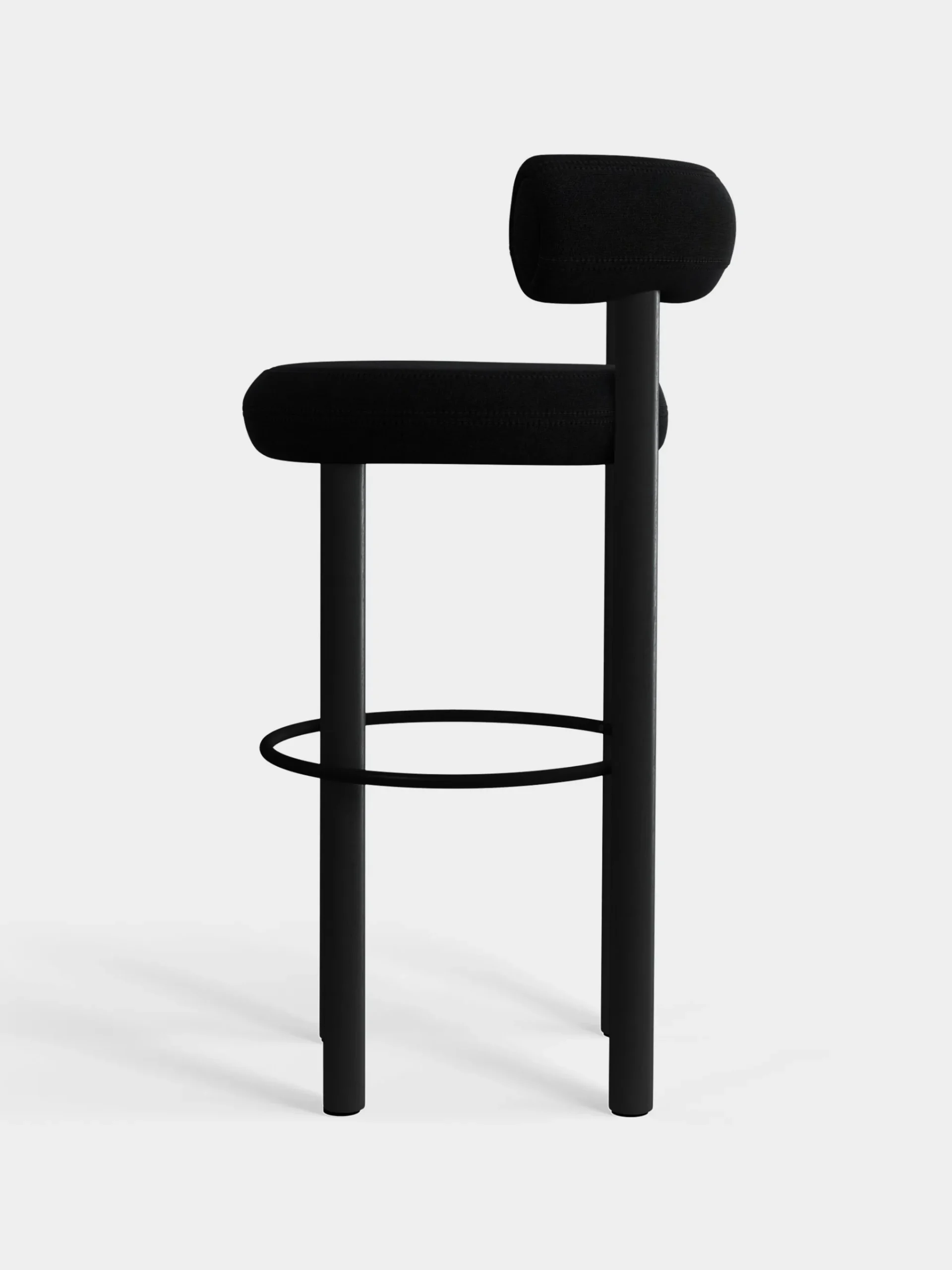 Tom Dixon Bar & Counter Stools*Fat Black Wood 75cm Bar Stool