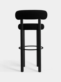 Tom Dixon Bar & Counter Stools*Fat Black Wood 75cm Bar Stool