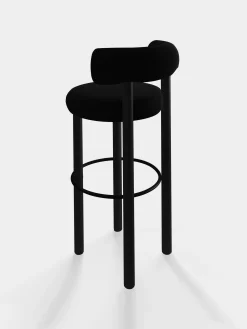 Tom Dixon Bar & Counter Stools*Fat Black Wood 75cm Bar Stool