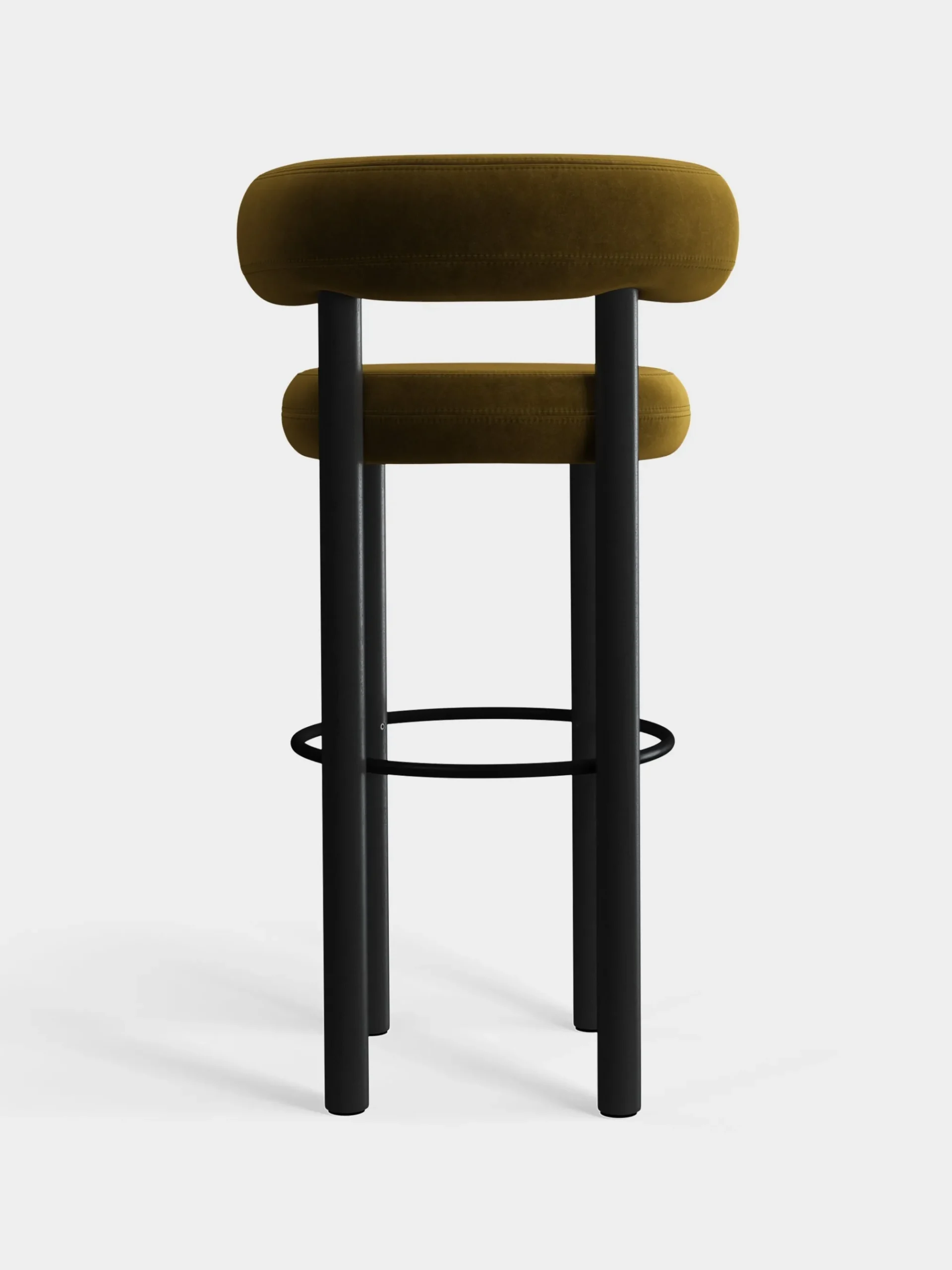 Tom Dixon Bar & Counter Stools*Fat Black Wood 75cm Bar Stool