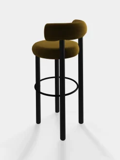 Tom Dixon Bar & Counter Stools*Fat Black Wood 75cm Bar Stool