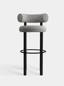 Tom Dixon Bar & Counter Stools*Fat Black Wood 75cm Bar Stool