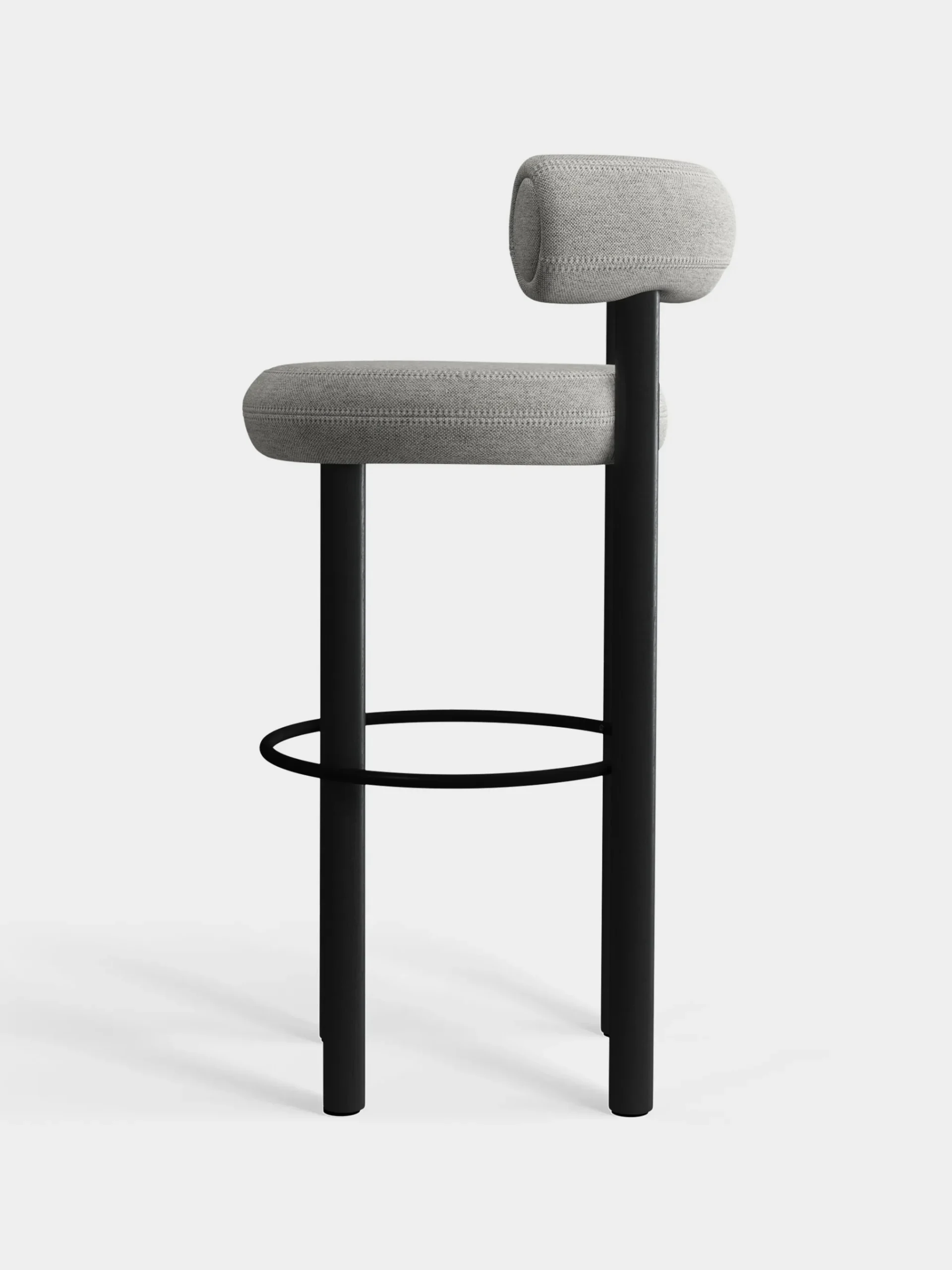 Tom Dixon Bar & Counter Stools*Fat Black Wood 75cm Bar Stool