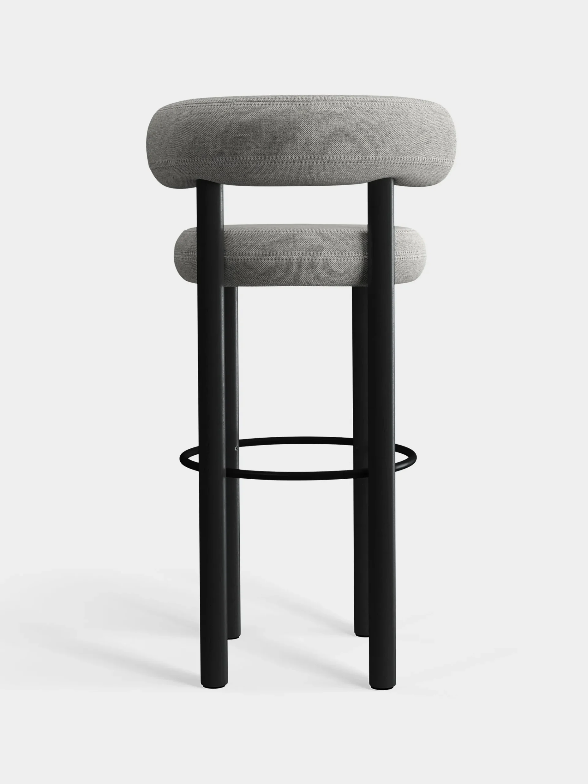 Tom Dixon Bar & Counter Stools*Fat Black Wood 75cm Bar Stool