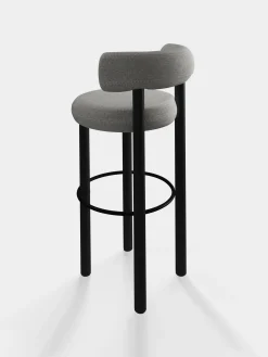 Tom Dixon Bar & Counter Stools*Fat Black Wood 75cm Bar Stool