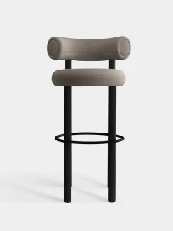 Tom Dixon Bar & Counter Stools*Fat Black Wood 75cm Bar Stool