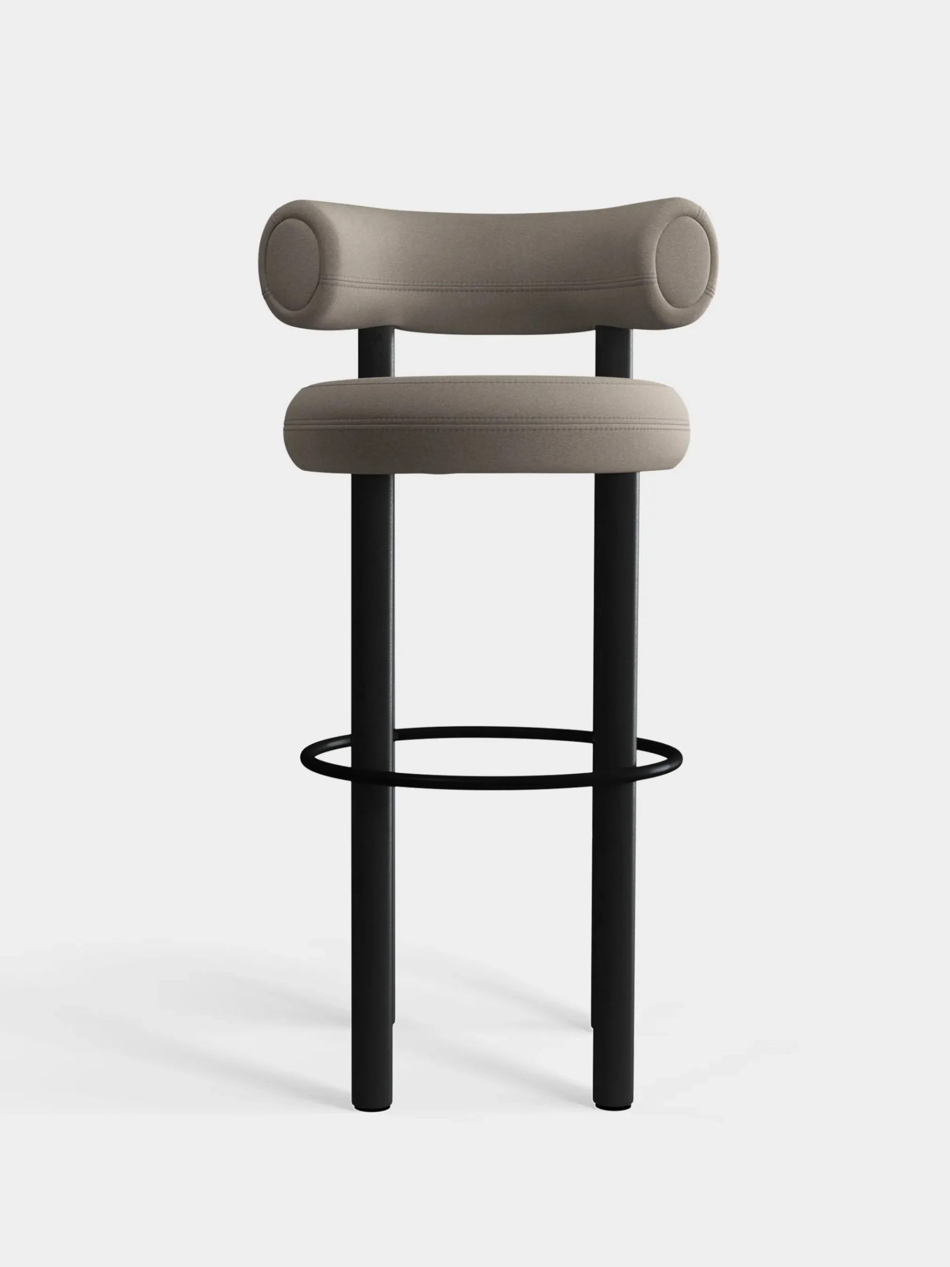 Tom Dixon Bar & Counter Stools*Fat Black Wood 75cm Bar Stool