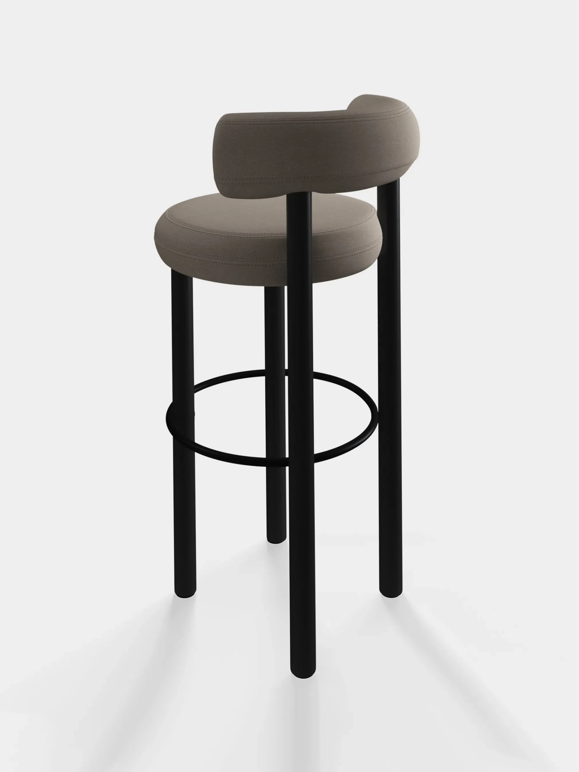 Tom Dixon Bar & Counter Stools*Fat Black Wood 75cm Bar Stool