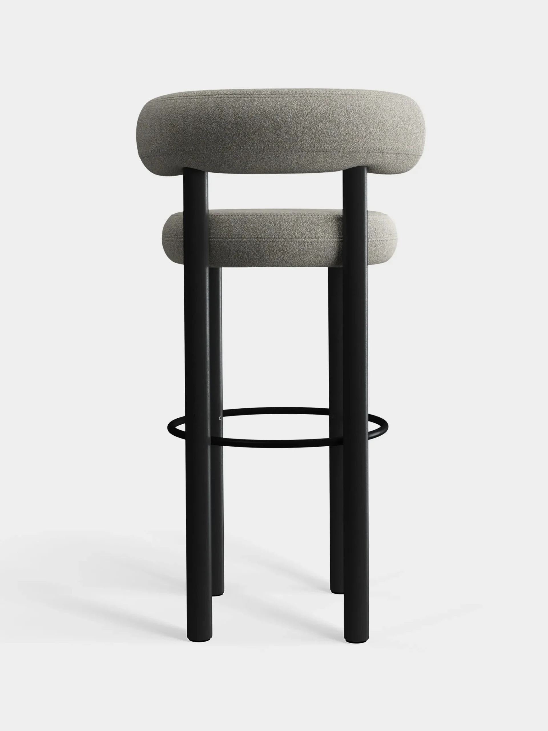 Tom Dixon Bar & Counter Stools*Fat Black Wood 75cm Bar Stool