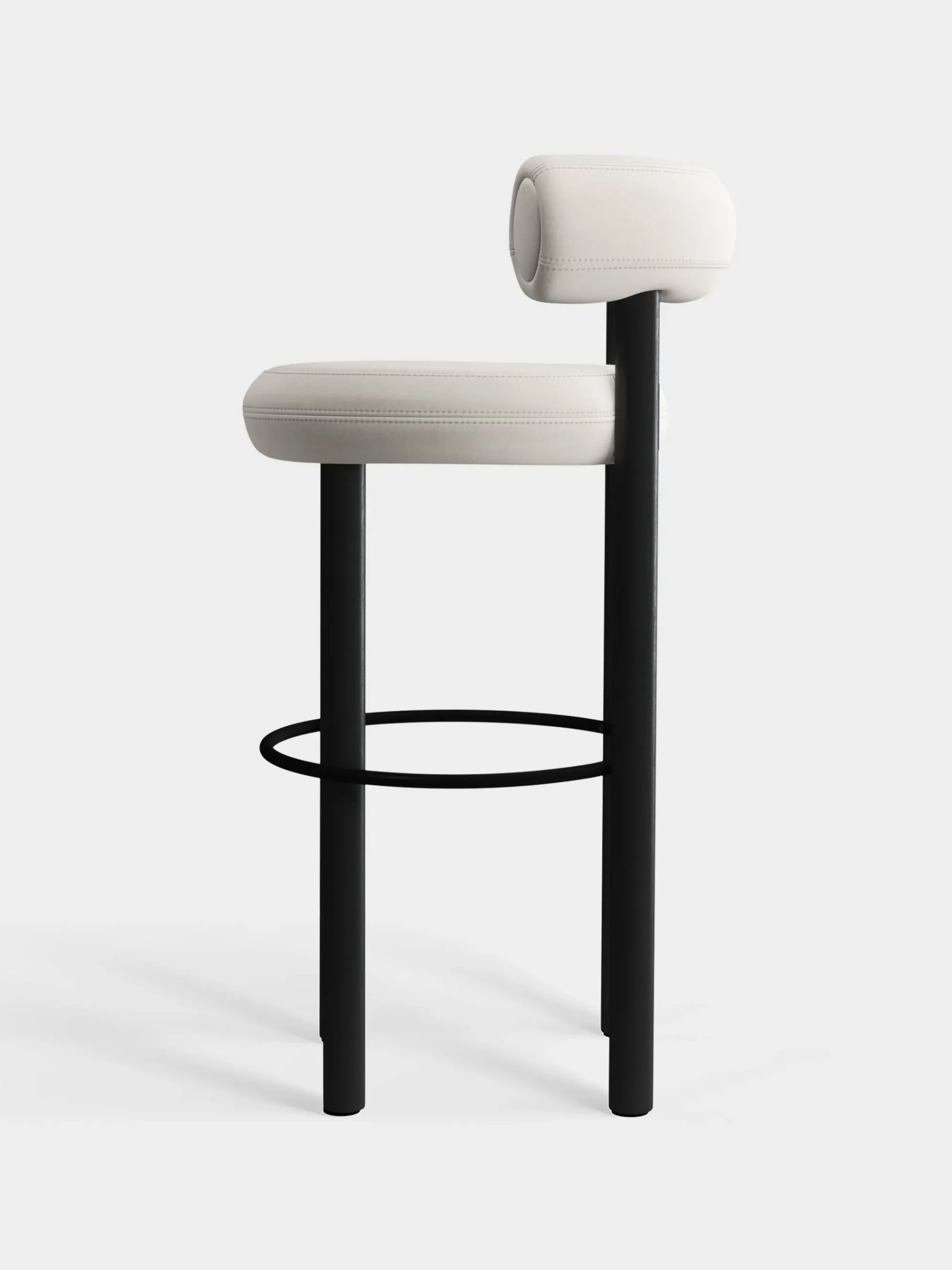 Tom Dixon Bar & Counter Stools*Fat Black Wood 75cm Bar Stool