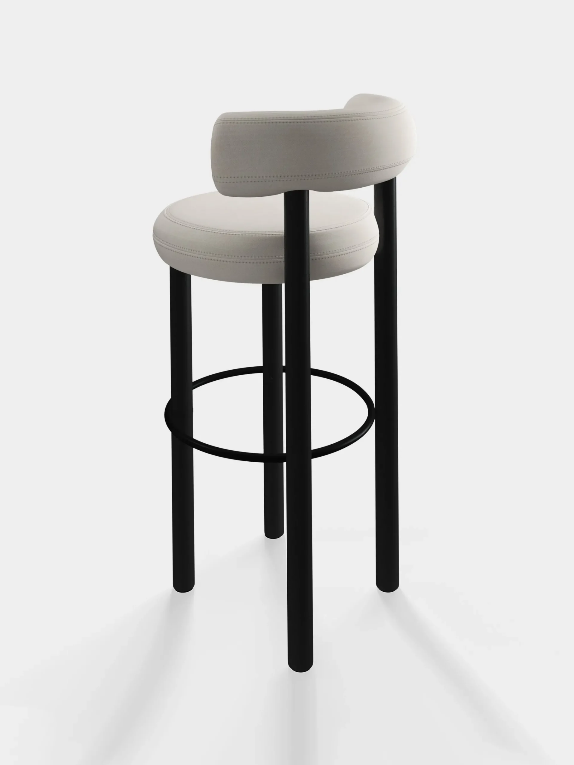Tom Dixon Bar & Counter Stools*Fat Black Wood 75cm Bar Stool