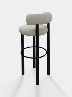 Tom Dixon Bar & Counter Stools*Fat Black Wood 75cm Bar Stool