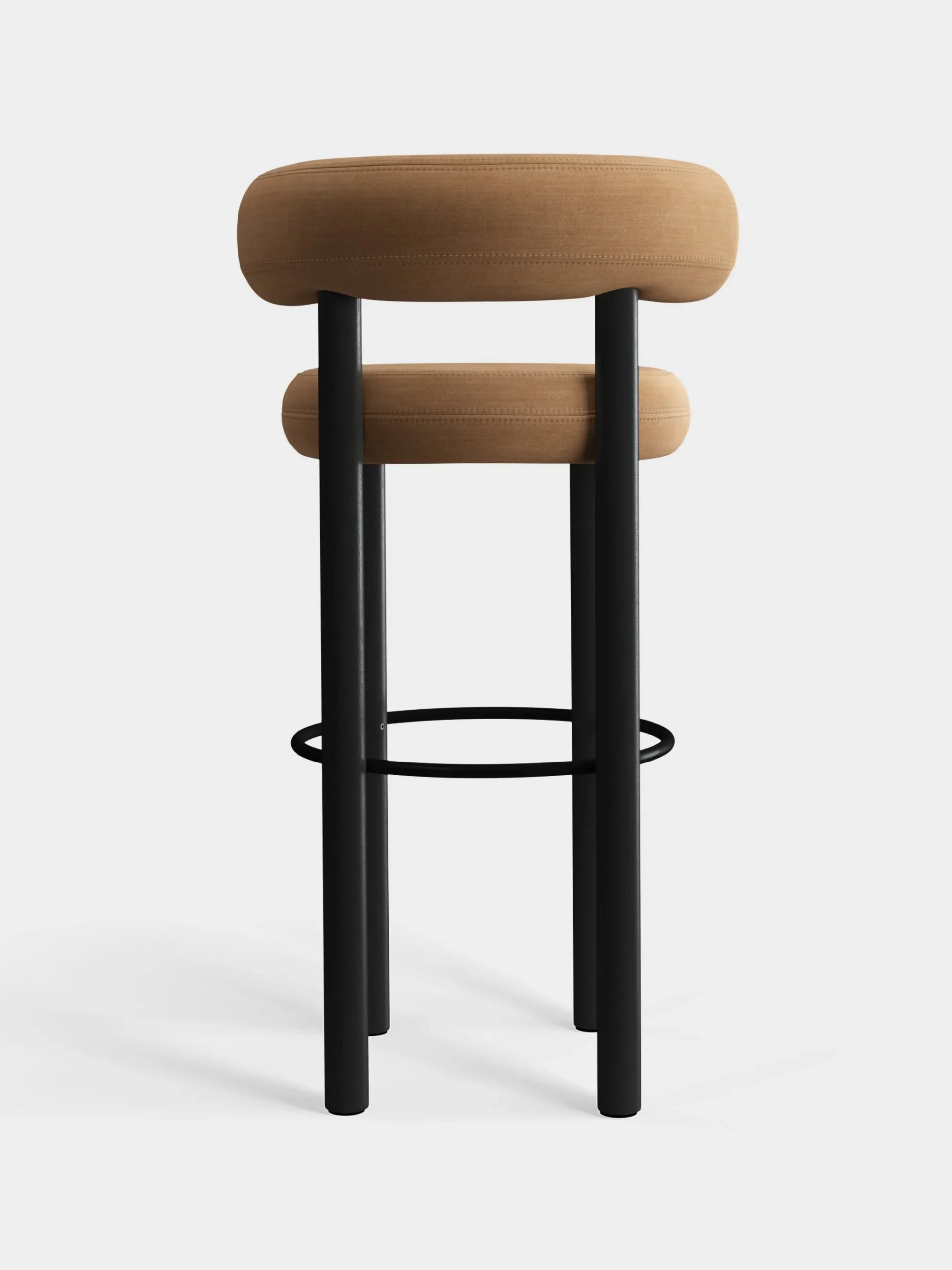 Tom Dixon Bar & Counter Stools*Fat Black Wood 75cm Bar Stool