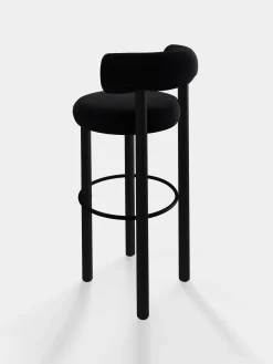 Tom Dixon Bar & Counter Stools*Fat Black Wood 75cm Bar Stool