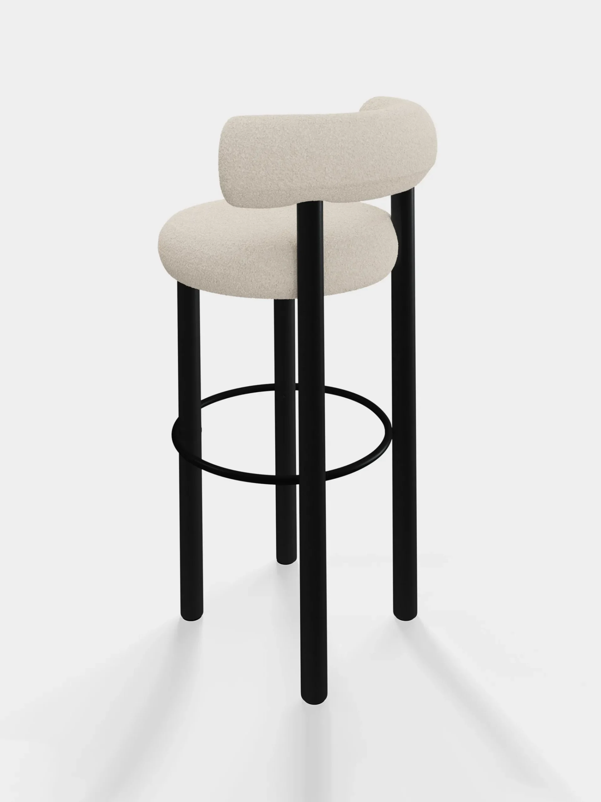 Tom Dixon Bar & Counter Stools*Fat Black Wood 75cm Bar Stool