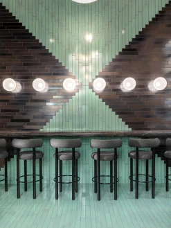 Tom Dixon Bar & Counter Stools*Fat Black Wood 75cm Bar Stool