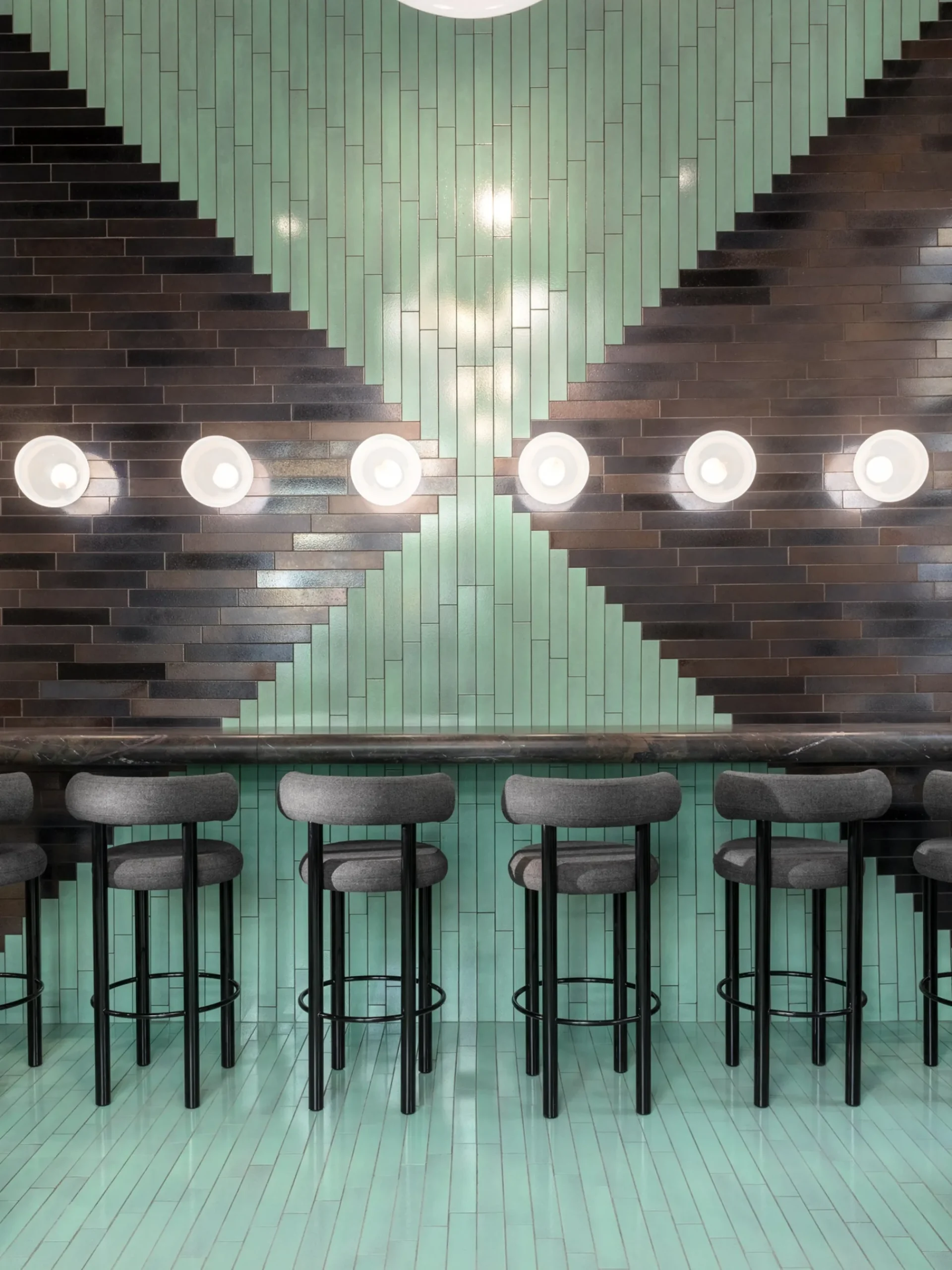 Tom Dixon Bar & Counter Stools*Fat Black Wood 75cm Bar Stool