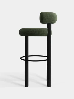 Tom Dixon Bar & Counter Stools*Fat Black Wood 75cm Bar Stool