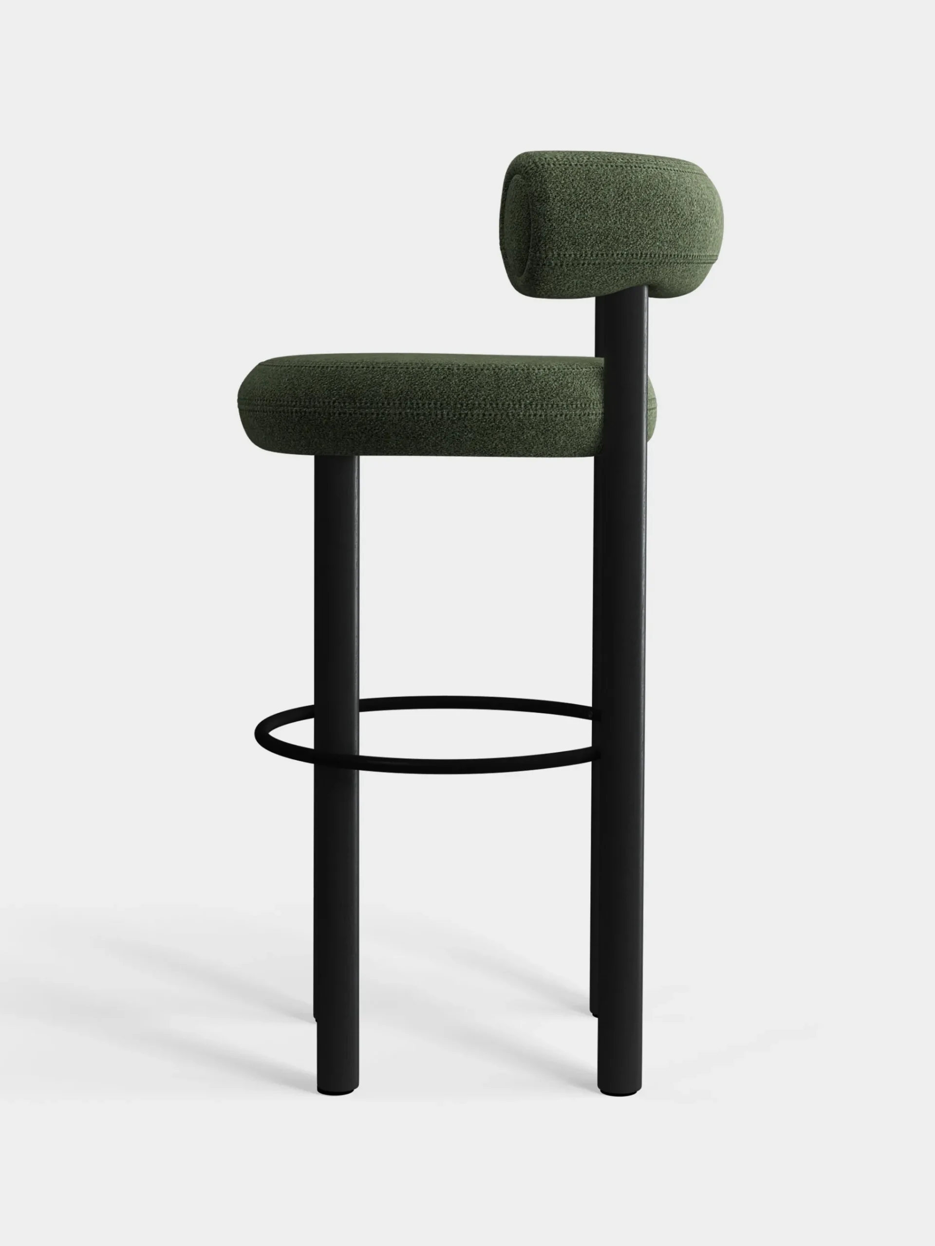 Tom Dixon Bar & Counter Stools*Fat Black Wood 75cm Bar Stool