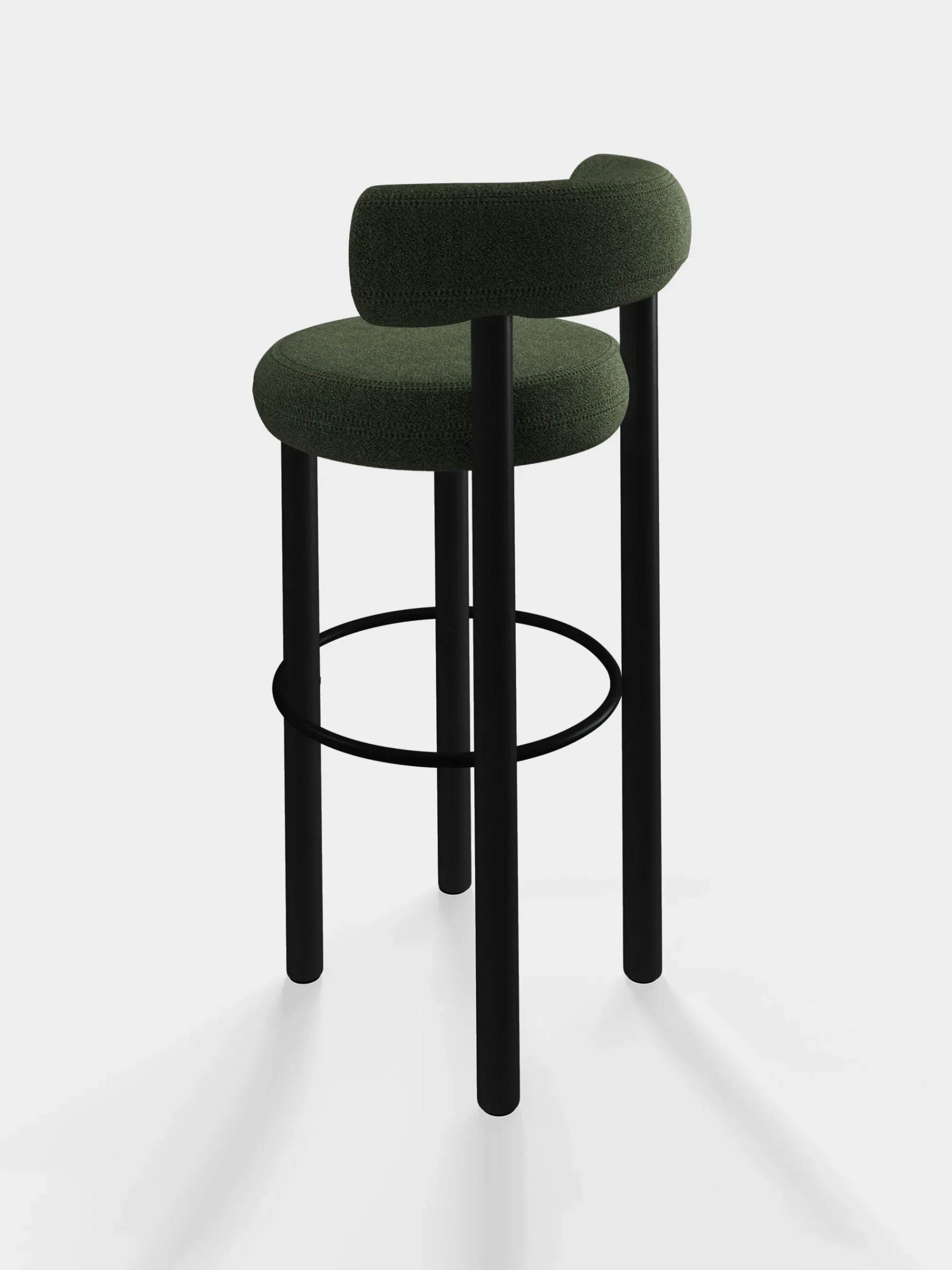 Tom Dixon Bar & Counter Stools*Fat Black Wood 75cm Bar Stool