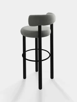 Tom Dixon Bar & Counter Stools*Fat Black Wood 75cm Bar Stool