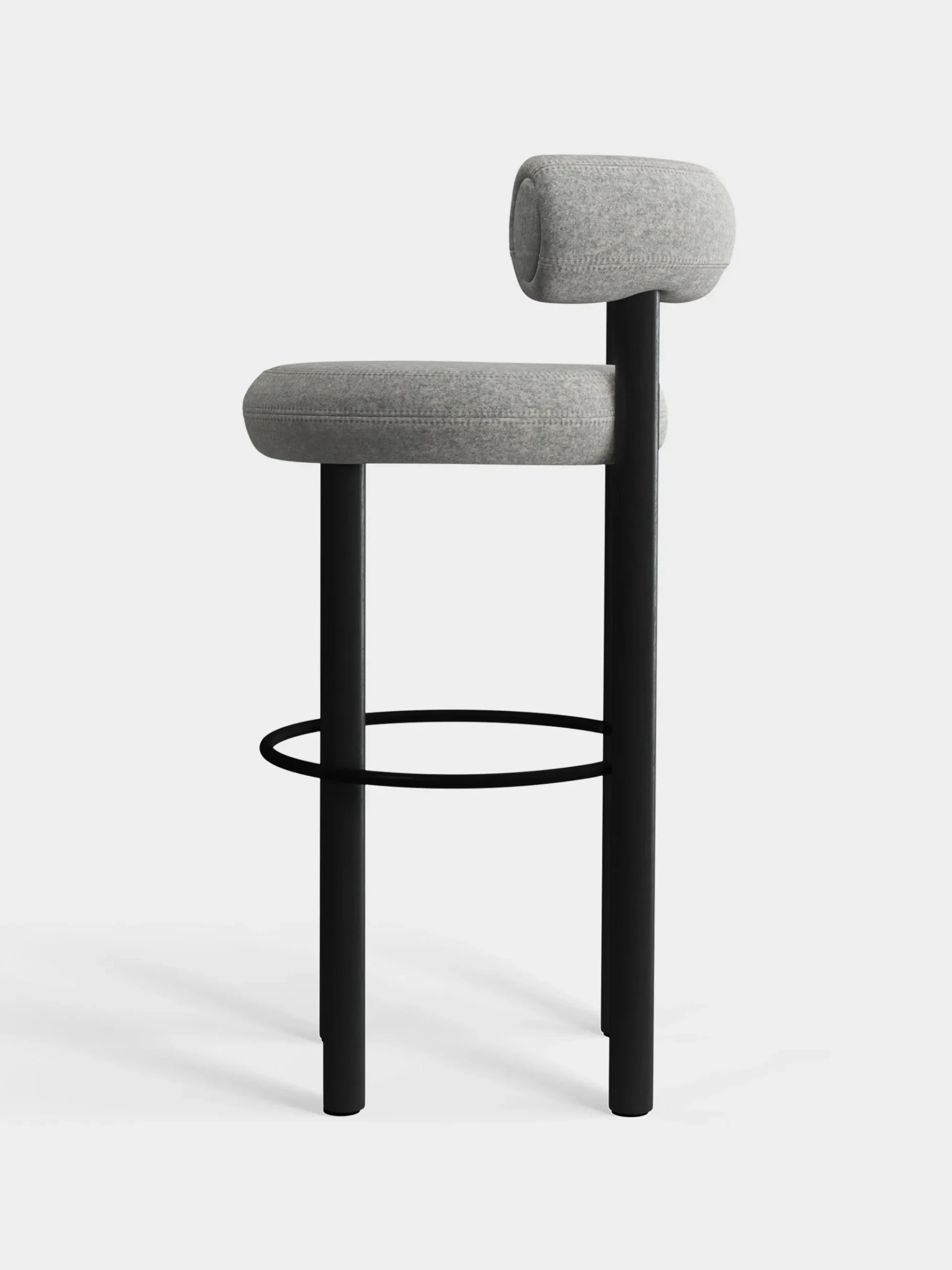 Tom Dixon Bar & Counter Stools*Fat Black Wood 75cm Bar Stool