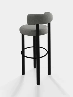 Tom Dixon Bar & Counter Stools*Fat Black Wood 75cm Bar Stool