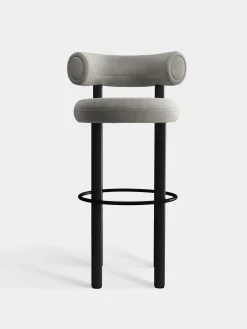 Tom Dixon Bar & Counter Stools*Fat Black Wood 75cm Bar Stool