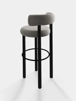 Tom Dixon Bar & Counter Stools*Fat Black Wood 75cm Bar Stool