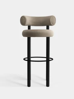 Tom Dixon Bar & Counter Stools*Fat Black Wood 75cm Bar Stool