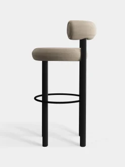 Tom Dixon Bar & Counter Stools*Fat Black Wood 75cm Bar Stool